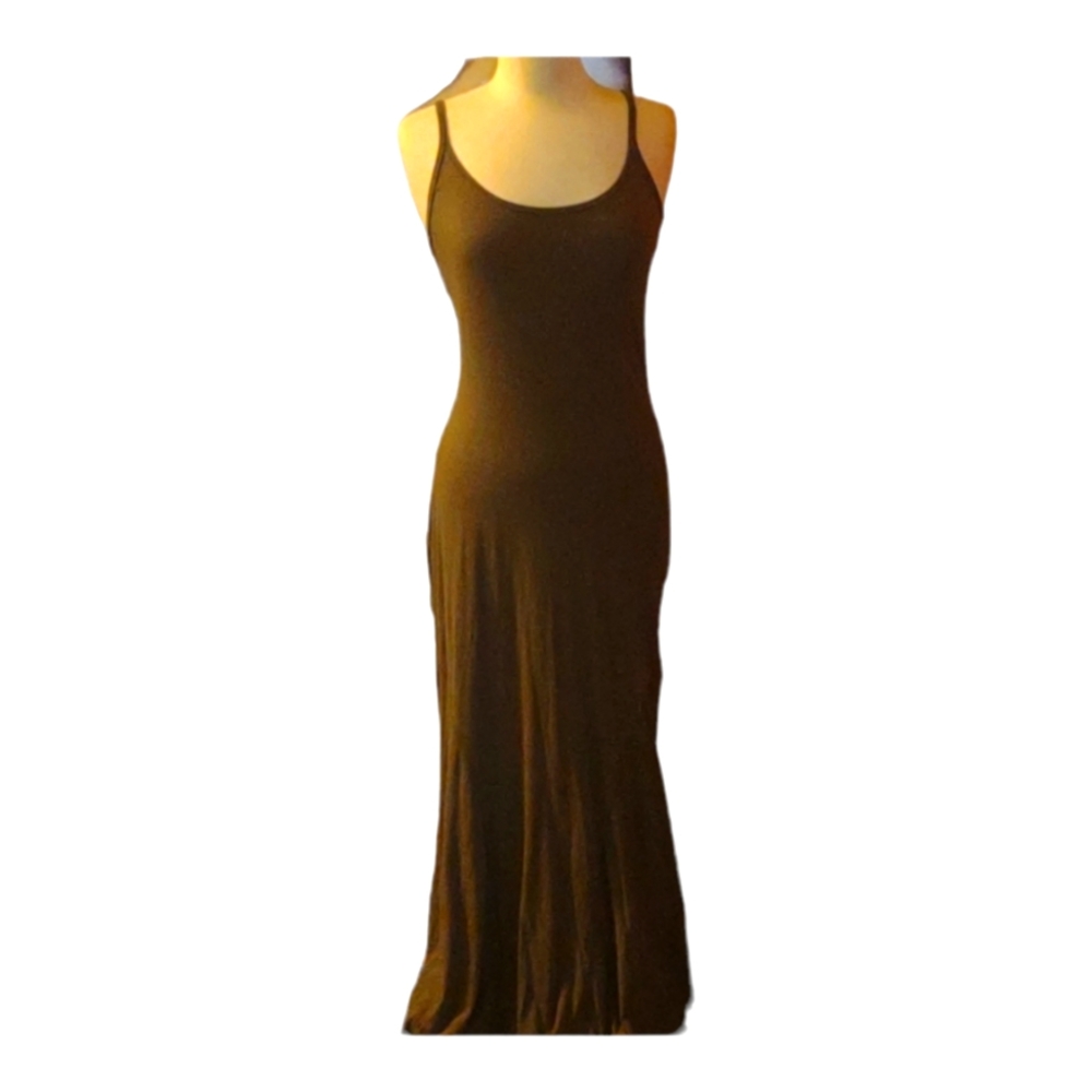 Army green maxi dress by the tee shop size small